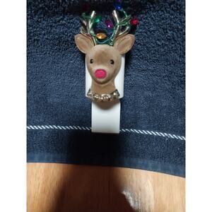 Reindeer Plug-In Night Light Multicolor Christmas Indoor Décor with Antlers